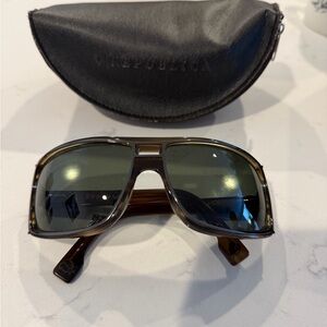 Men’s Republica Black and Brown Sunglasses